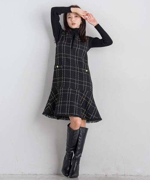 タートルリブニット≪手洗い可能≫（ニット/セーター）｜QUEENS COURT（クイーンズコート）