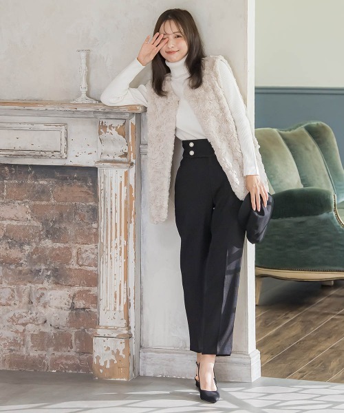 タートルリブニット≪手洗い可能≫（ニット/セーター）｜QUEENS COURT（クイーンズコート）