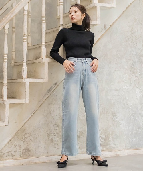 タートルリブニット≪手洗い可能≫（ニット/セーター）｜QUEENS COURT（クイーンズコート）