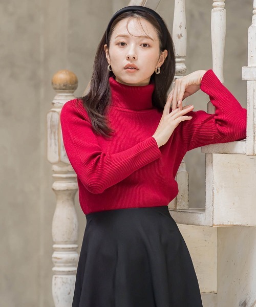 タートルリブニット≪手洗い可能≫（ニット/セーター）｜QUEENS COURT（クイーンズコート）