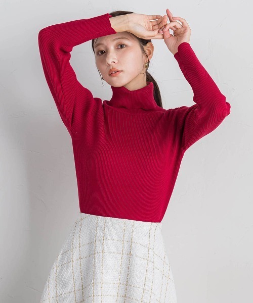 タートルリブニット≪手洗い可能≫（ニット/セーター）｜QUEENS COURT（クイーンズコート）
