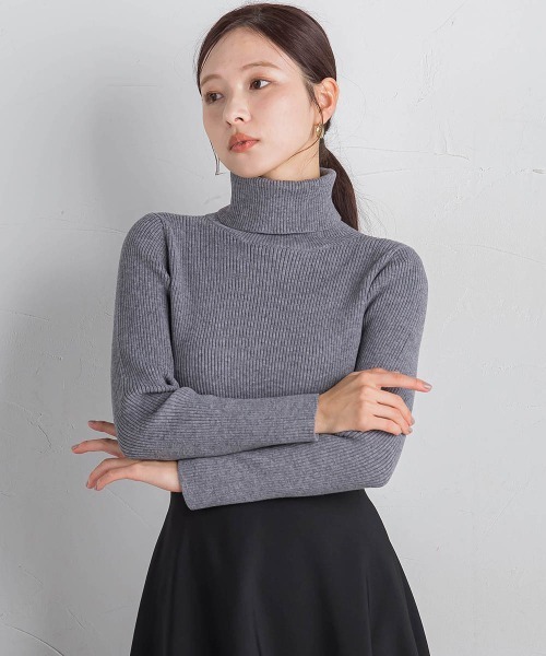 タートルリブニット≪手洗い可能≫（ニット/セーター）｜QUEENS COURT（クイーンズコート）