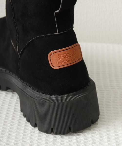 Miniministore(ミニミニストア)の「ファーブーツ 厚底 ショートブーツ 秋冬(ブーツ・レディース・ブラック/モカ・22.5cm/23.0cm/23.5cm/24.0cm/24.5cm/25.0cm)」の22枚目の写真