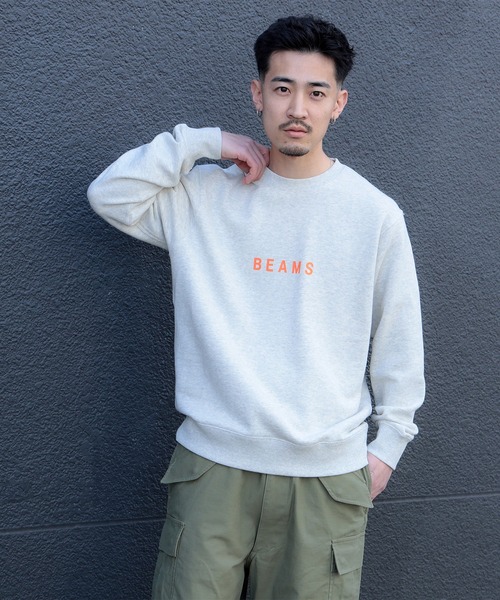 BEAMS (BEAMS) BEAMS logo sweatshirt 25SS (tops sweatshirts
