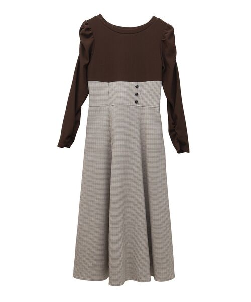 earth music&ecology(アースミュージックアンドエコロジー)の「リブカットソードッキングワンピース(ワンピース・レディース・ブラック/ブラウン・M/S)」の20枚目の写真