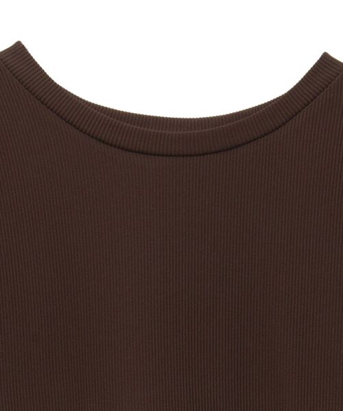 earth music&ecology(アースミュージックアンドエコロジー)の「リブカットソードッキングワンピース(ワンピース・レディース・ブラック/ブラウン・M/S)」の22枚目の写真