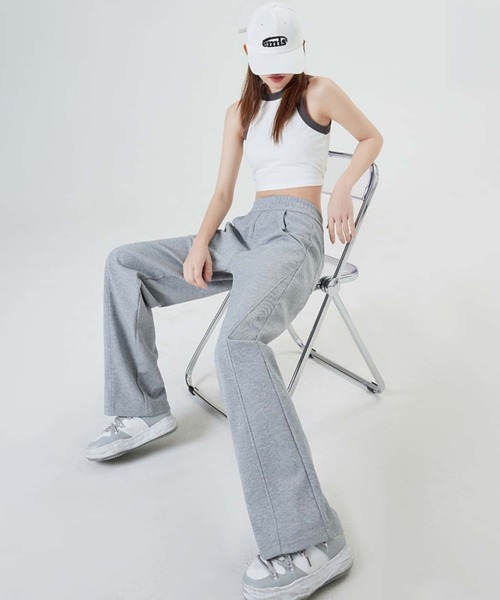 MAISON DE THERESE(メゾン ド テレーズ)の「トレーニングフィットネス ジャージパンツ スポーツウエア(スウェットパンツ・レディース・グレー/ベージュ/ブラック/ダークグレー・M/S)」の3枚目の写真