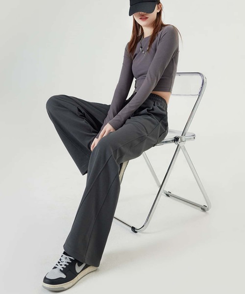 MAISON DE THERESE(メゾン ド テレーズ)の「トレーニングフィットネス ジャージパンツ スポーツウエア(スウェットパンツ・レディース・グレー/ベージュ/ブラック/ダークグレー・M/S)」の10枚目の写真