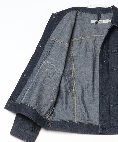 OMNIGOD（オムニゴッド）の「[OMNIGOD womens / オムニゴッド] 7ozデニム ショートワークジャケット（デニムジャケット・レディース・ワンウォッシュ・0）」の16枚目の写真