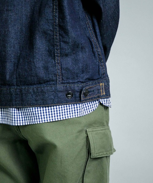 OMNIGOD（オムニゴッド）の「[OMNIGOD womens / オムニゴッド] 7ozデニム ショートワークジャケット（デニムジャケット・レディース・ワンウォッシュ・0）」の13枚目の写真