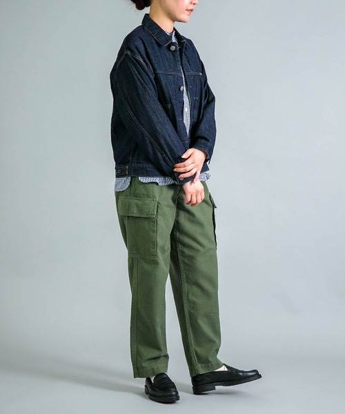 OMNIGOD（オムニゴッド）の「[OMNIGOD womens / オムニゴッド] 7ozデニム ショートワークジャケット（デニムジャケット・レディース・ワンウォッシュ・0）」の6枚目の写真