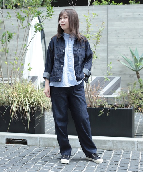 OMNIGOD（オムニゴッド）の「[OMNIGOD womens / オムニゴッド] 7ozデニム ショートワークジャケット（デニムジャケット・レディース・ワンウォッシュ・0）」の10枚目の写真