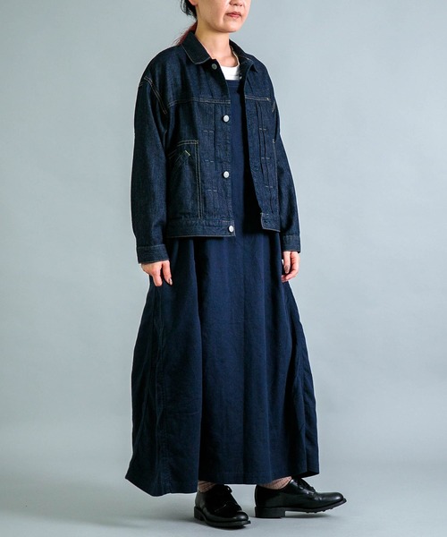 OMNIGOD（オムニゴッド）の「[OMNIGOD womens / オムニゴッド] 7ozデニム ショートワークジャケット（デニムジャケット・レディース・ワンウォッシュ・0）」の18枚目の写真