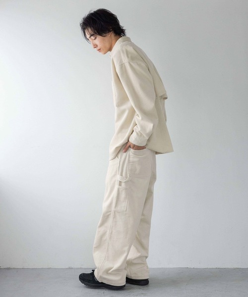 LOWRYS FARM（ローリーズファーム）の「コーデュロイペインターパンツ　250525（その他パンツ・メンズ・アイボリー/ブラウン・MEDIUM/LARGE）」の14枚目の写真