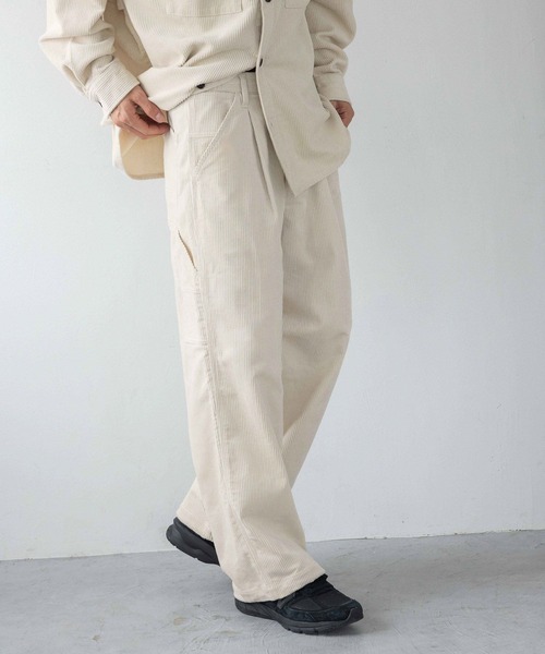 LOWRYS FARM（ローリーズファーム）の「コーデュロイペインターパンツ　250525（その他パンツ・メンズ・アイボリー/ブラウン・MEDIUM/LARGE）」の16枚目の写真