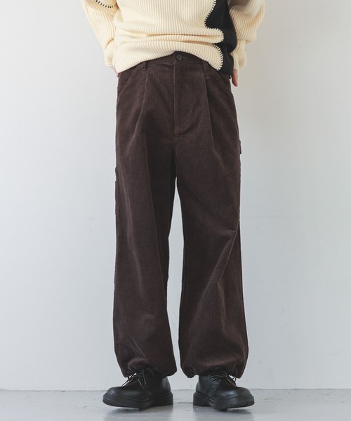 LOWRYS FARM（ローリーズファーム）の「コーデュロイペインターパンツ　250525（その他パンツ・メンズ・アイボリー/ブラウン・MEDIUM/LARGE）」の21枚目の写真