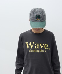 WAVE CITY（ウェイブシティ）の「【WAVECITY/ウェイブシティ】WAVE CITY 80's LOGO LONG TEE／80'sデザインミドルウェイトスタンダードフィットロゴプリントロングスリーブカットソー（Tシャツ/カットソー）」