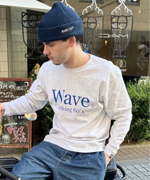 WAVE CITY（ウェイブシティ）の「【WAVECITY/ウェイブシティ】WAVE CITY 80's LOGO LONG TEE／80'sデザインミドルウェイトスタンダードフィットロゴプリントロングスリーブカットソー（Tシャツ/カットソー）」
