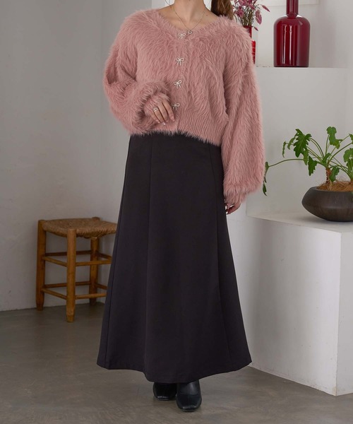 2way shaggy ribbon kinit / 2wayシャギーリボンニット（ニット