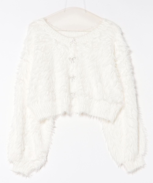 ニット セーター 2way shaggy ribbon kinit / 2wayシャギーリボンニット レディース Ambre Neige ニット セーター 2way shaggy ribbon kinit / 2way