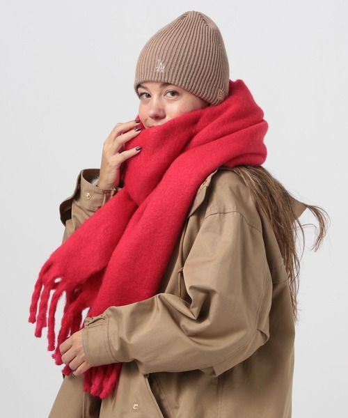 BAYFLOW（ベイフロー）の「[冬にうれしい]静電気軽減マフラー（マフラー・レディース・オフホワイト/レッド/グレー/グリーン・FREE）」の4枚目の写真