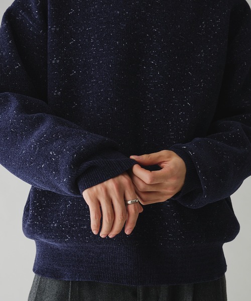 Adoon plain(アドーンプレーン)の「MALL PULLOVER KNIT/モールプルオーバーニット(ニット/セーター・メンズ・ネイビー/ボルドー・MEDIUM/LARGE)」の20枚目の写真