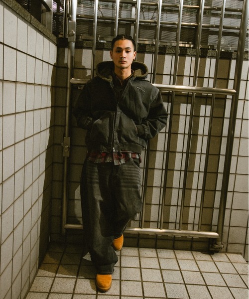 centimeter(センチメーター)の「CMT ruler boa denim hooded jacket(デニムジャケット・メンズ・インディゴブルー/ダークブラウン系/ブラック・MEDIUM/LARGE/X-LARGE)」の13枚目の写真
