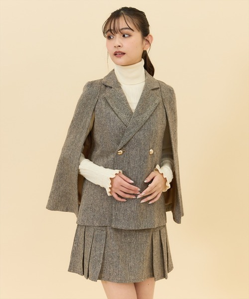 REDYAZEL（レディアゼル）の「【セットアップ可能】ネッププリーツミニスカート（スカート・レディース・ブラック/カーキ/グレー・SMALL/MEDIUM）」の3枚目の写真