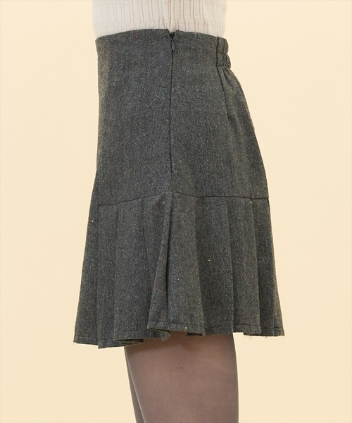 REDYAZEL（レディアゼル）の「【セットアップ可能】ネッププリーツミニスカート（スカート・レディース・ブラック/カーキ/グレー・SMALL/MEDIUM）」の5枚目の写真
