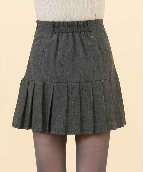 REDYAZEL（レディアゼル）の「【セットアップ可能】ネッププリーツミニスカート（スカート・レディース・ブラック/カーキ/グレー・SMALL/MEDIUM）」の6枚目の写真