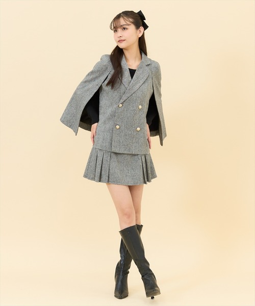 REDYAZEL（レディアゼル）の「【セットアップ可能】ネッププリーツミニスカート（スカート・レディース・ブラック/カーキ/グレー・SMALL/MEDIUM）」の13枚目の写真