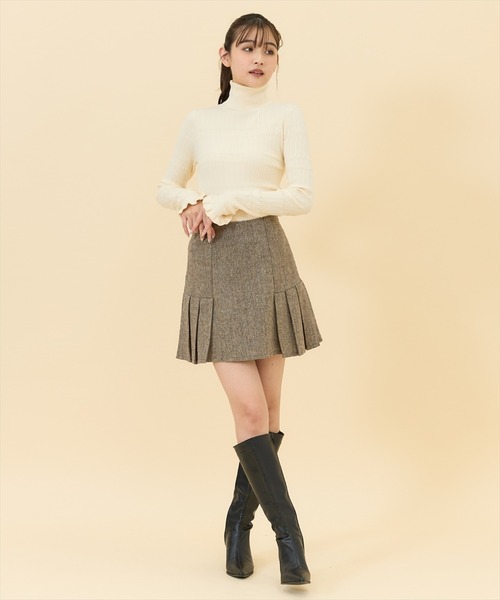 REDYAZEL（レディアゼル）の「【セットアップ可能】ネッププリーツミニスカート（スカート・レディース・ブラック/カーキ/グレー・SMALL/MEDIUM）」の20枚目の写真