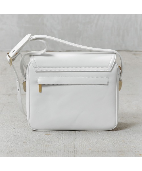 実物 新品 デッドストック イタリア海軍 ホワイト レザー ショルダー