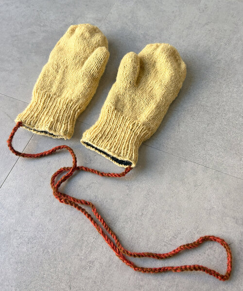 CPCM（シーピーシーエム）の「ヒモ付きクロシェ手袋（手袋・メンズ・ブラック/アイボリー・FREE）」の10枚目の写真