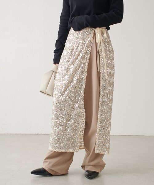 Lui's（ルイス）の「スパンコールラップスカート（スカート）」 - WEAR