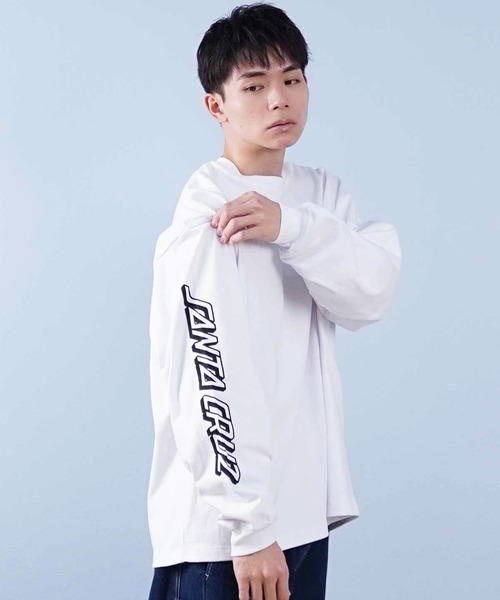 SANTA CRUZ(サンタクルーズ)の「【ムラサキスポーツ限定】SANTACRUZ/サンタクルーズ ロンT/長袖Tシャツ スリーブプリント 502251403(Tシャツ/カットソー・メンズ・ブラック×グレー/ブラック×ブルー/ホワイト×グレー/ホワイト×ブルー・M/L/XL)」の8枚目の写真