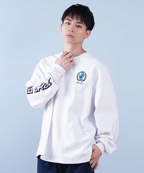 SANTA CRUZ(サンタクルーズ)の「【ムラサキスポーツ限定】SANTACRUZ/サンタクルーズ ロンT/長袖Tシャツ スリーブプリント 502251403(Tシャツ/カットソー・メンズ・ブラック×グレー/ブラック×ブルー/ホワイト×グレー/ホワイト×ブルー・M/L/XL)」の5枚目の写真