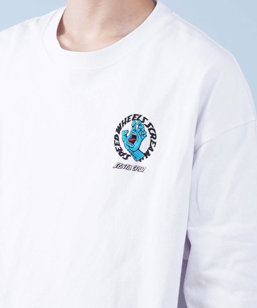 SANTA CRUZ(サンタクルーズ)の「【ムラサキスポーツ限定】SANTACRUZ/サンタクルーズ ロンT/長袖Tシャツ スリーブプリント 502251403(Tシャツ/カットソー・メンズ・ブラック×グレー/ブラック×ブルー/ホワイト×グレー/ホワイト×ブルー・M/L/XL)」の12枚目の写真
