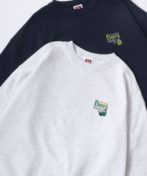 BEN DAVIS(ベンデイビス)の「BEN DAVIS/ベンデイビス STAFF SWEATSHIRT/オーバーサイズ 裏毛 ロゴ ワンポイント刺繍 スウェット トレーナー/レディース メンズ(スウェット・メンズ・ブラック/ネイビー/アッシュグレー・XL/L/M)」の1枚目の写真
