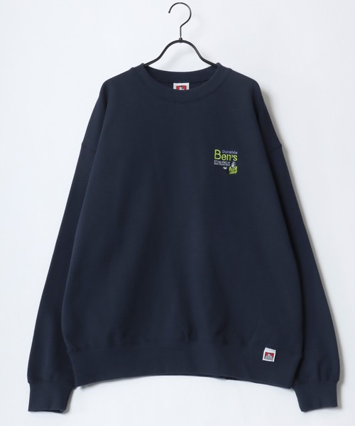 BEN DAVIS(ベンデイビス)の「BEN DAVIS/ベンデイビス STAFF SWEATSHIRT/オーバーサイズ 裏毛 ロゴ ワンポイント刺繍 スウェット トレーナー/レディース メンズ(スウェット・メンズ・ブラック/ネイビー/アッシュグレー・XL/L/M)」の11枚目の写真