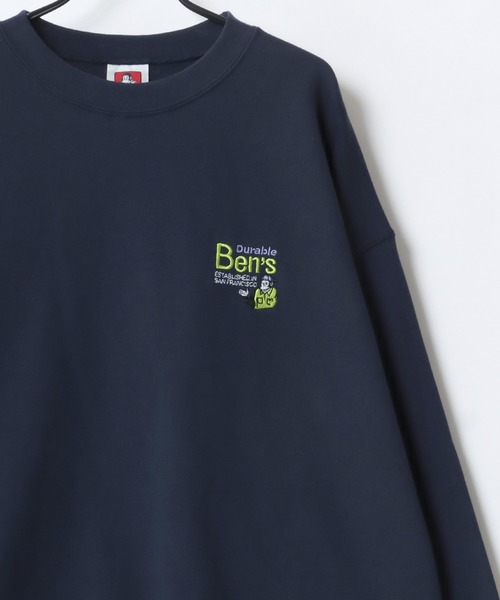BEN DAVIS(ベンデイビス)の「BEN DAVIS/ベンデイビス STAFF SWEATSHIRT/オーバーサイズ 裏毛 ロゴ ワンポイント刺繍 スウェット トレーナー/レディース メンズ(スウェット・メンズ・ブラック/ネイビー/アッシュグレー・XL/L/M)」の6枚目の写真