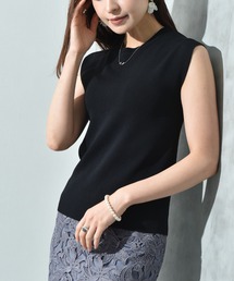 INTERPLANET | 【マシーンウォッシャブル・ＵＶ・接触冷感】フレンチスリーブプルオーバー(ニット/セーター)