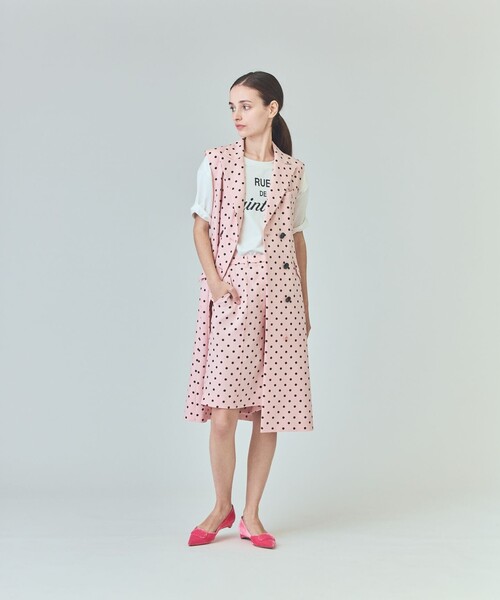 GRACE CLASS(グレースクラス)の「ドットジレドレス(ワンピース・レディース・ピンク/ブラック/キナリ・38/36)」の5枚目の写真