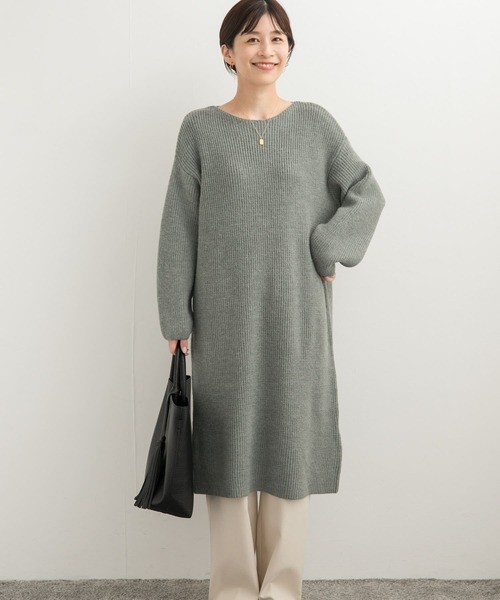 ◆ミュベールのオーストリッチ×ニットワンピース MUVEIL Online Shop｜ミュベール公式オンラインショップ