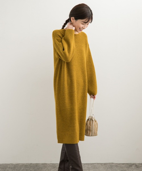 セール】畦ミディ丈ニットワンピース（ワンピース）｜URBAN RESEARCH