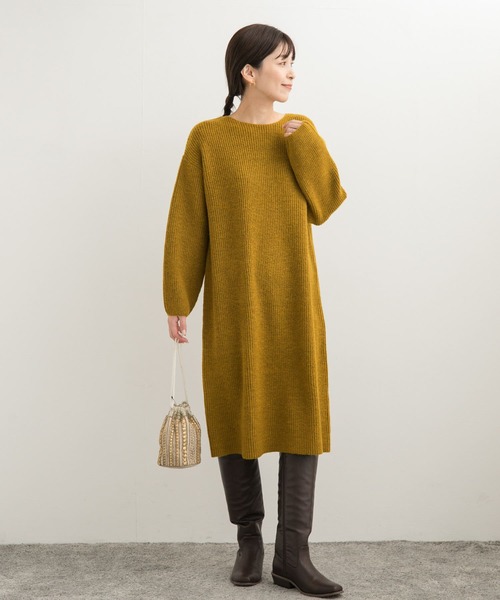 セール】畦ミディ丈ニットワンピース（ワンピース）｜URBAN RESEARCH
