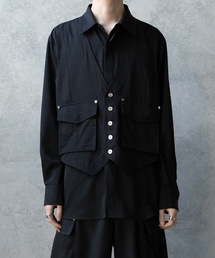 Vest layered shirts/ベストレイヤードシャツ