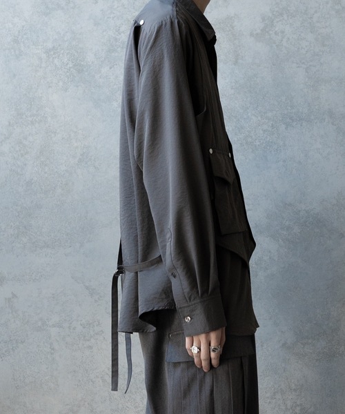 PHILTHEORY（フィルセオリー）の「Vest layered shirts/ベストレイヤードシャツ（シャツ/ブラウス・メンズ・ブラック/グレー・3/2/1）」の17枚目の写真