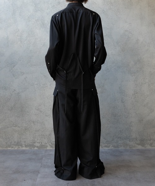 PHILTHEORY（フィルセオリー）の「Vest layered shirts/ベストレイヤードシャツ（シャツ/ブラウス・メンズ・ブラック/グレー・3/2/1）」の12枚目の写真