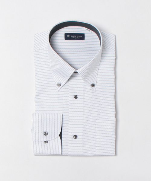 透け防止 形態安定ノーアイロン ボタンダウン 長袖ビジネスワイシャツ（ビジネスシャツ）｜TOKYO SHIRTS（トウキョウシャツ）